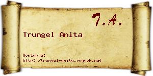 Trungel Anita névjegykártya