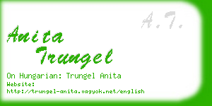 anita trungel business card
